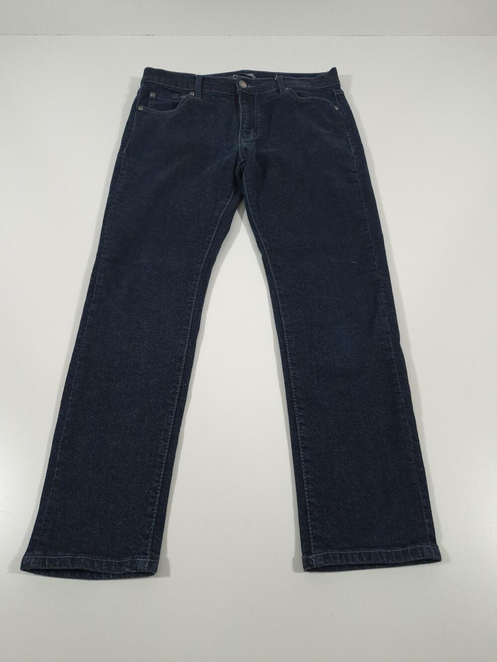 Ash & Erie Jeans Mens 30x27 Dark Blue Regular Fit Straight Stretch Denim Pants